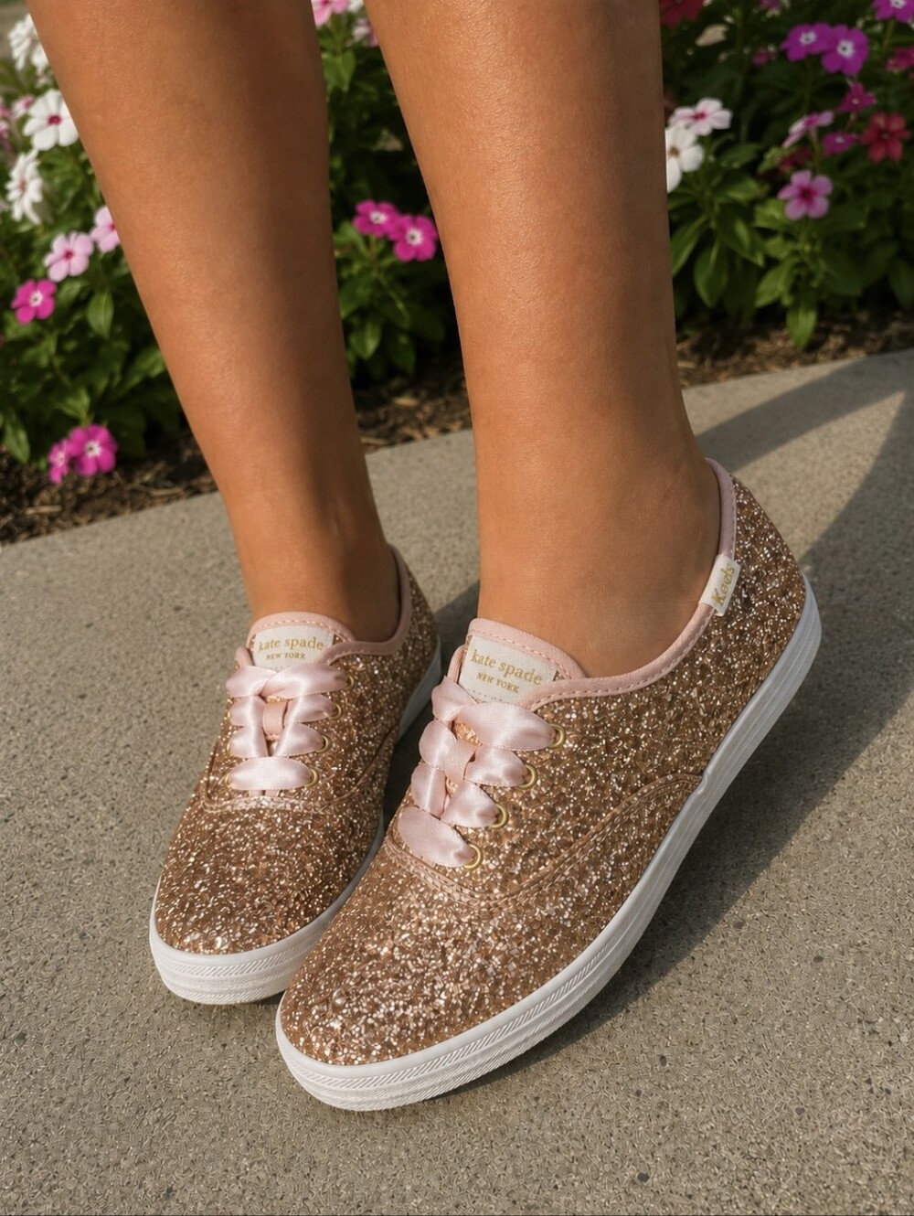 Keds X Kate Spade Champion Glitter Sneakers